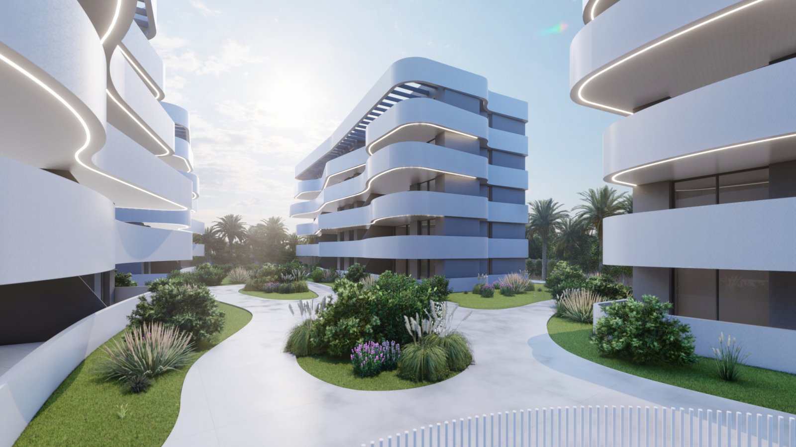 In der charmanten Stadt Guardamar del Segura gelegen, bietet diese exklusive Wohnresidenz eine Auswahl von 26 Immobilien, darunter Apartments, Erdges