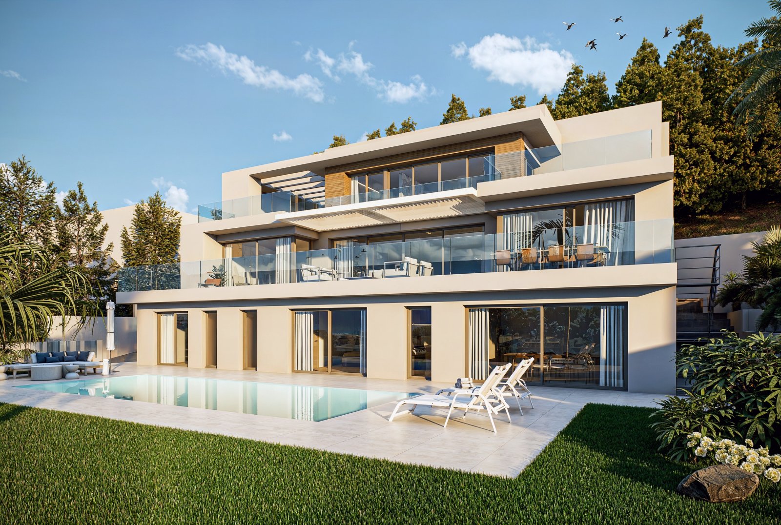 Altea:  Diese Villa befindet sich in der exklusiven Gegend von Altea und bietet eine privilegierte Umgebung mit Meerblick. Die Immobilie liegt nur 3 km von d 