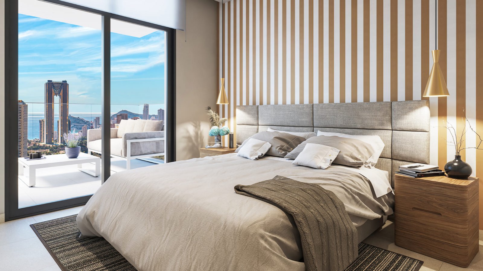  In der pulsierenden Stadt Benidorm gelegen, bietet diese exklusive Wohnanlage eine Auswahl von 88 Immobilien, darunter Apartments und Penthäuser. Die