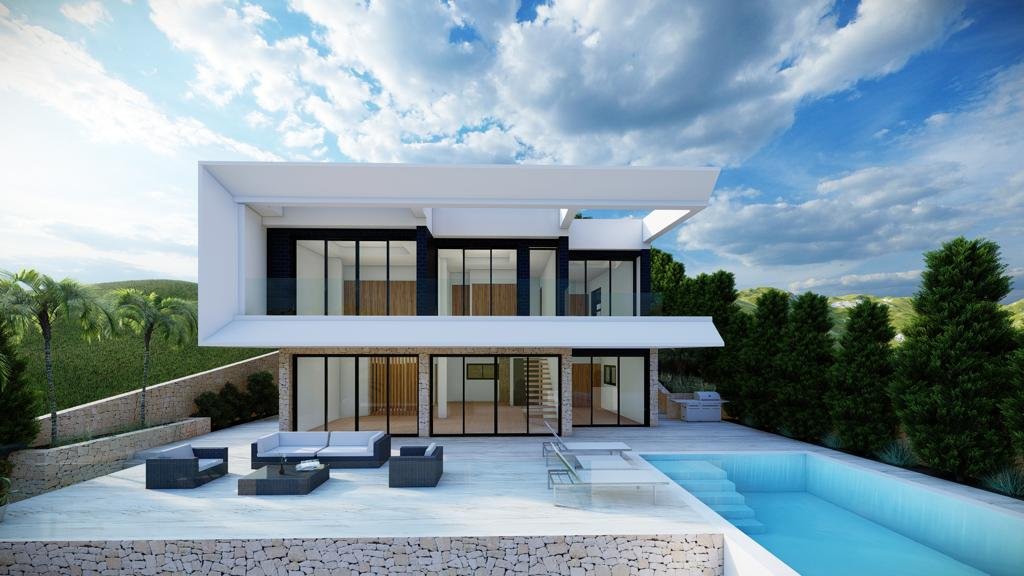 Altea:  In der exklusiven Gegend von Altea gelegen, bietet diese Villa eine privilegierte Umgebung mit Meerblick. Die Immobilie befindet sich nur 3 km von de 