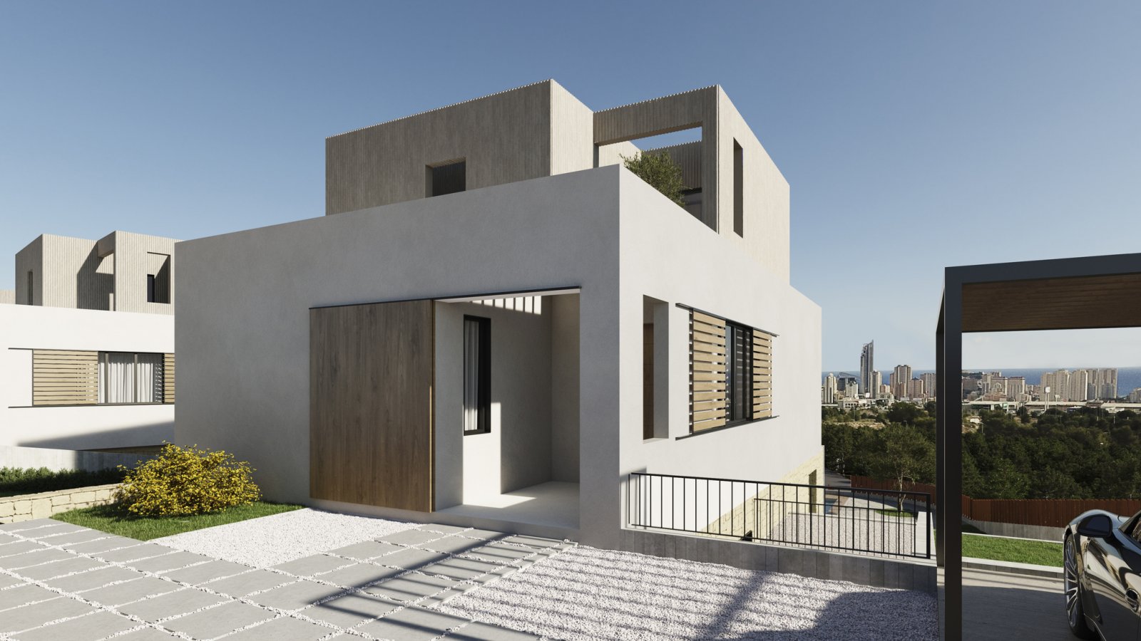 Finestrat:  In der charmanten Ortschaft Finestrat gelegen, bieten diese exklusiven Villen eine privilegierte Umgebung mit Meerblick. Mit insgesamt 20 Immobilien  