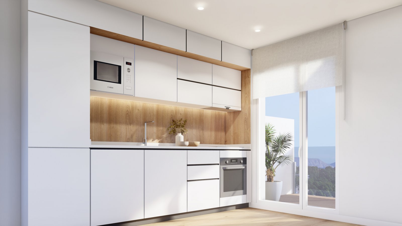  In der charmanten Stadt La Nucia gelegen, bietet diese exklusive Sammlung von 28 Immobilien eine einzigartige Wohnumgebung mit Meerblick. Das Angebot