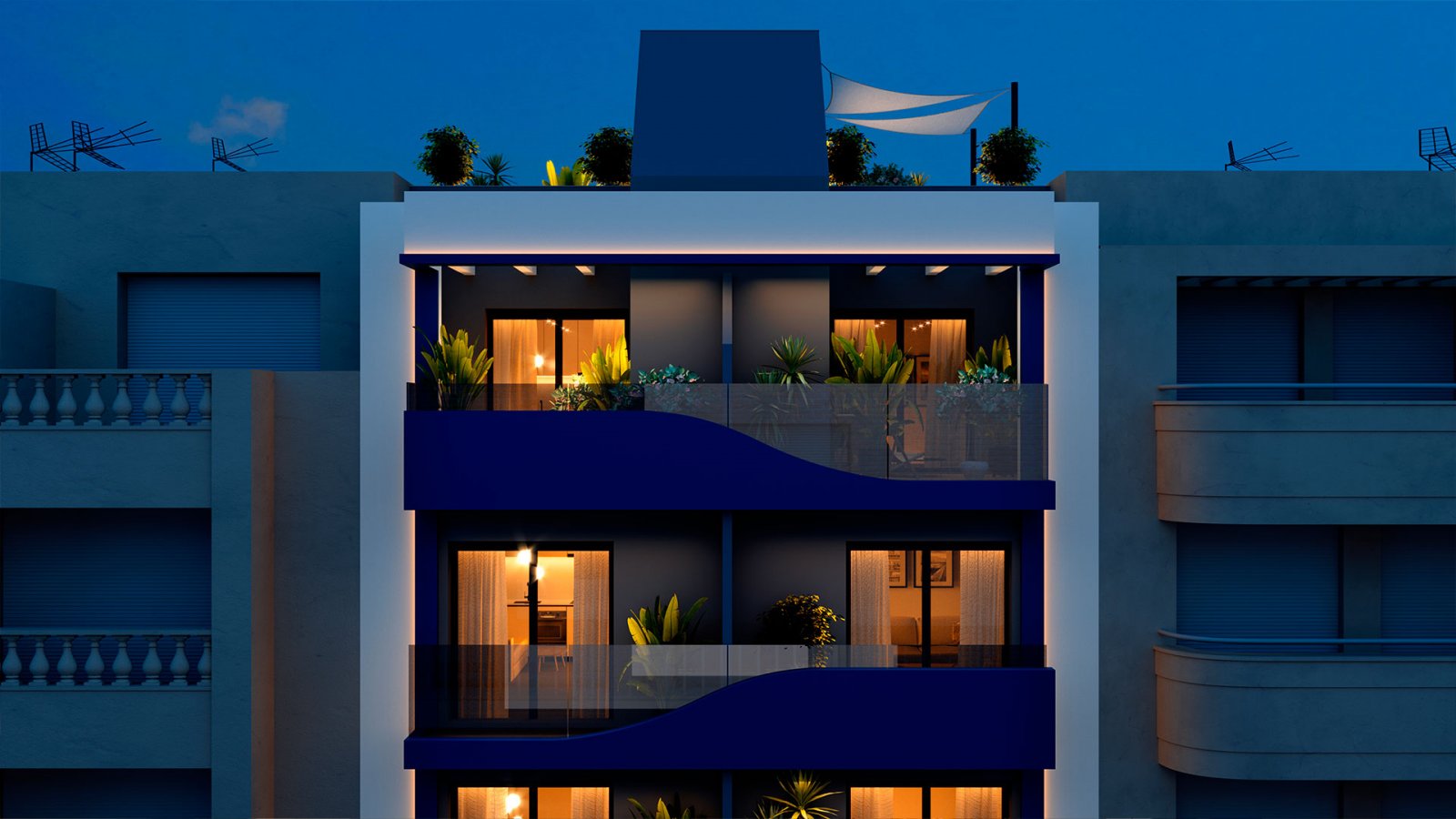 In der charmanten Stadt Torrevieja gelegen, bietet diese exklusive Wohnanlage eine Auswahl an Apartments und Penthäusern, die darauf ausgelegt sind,