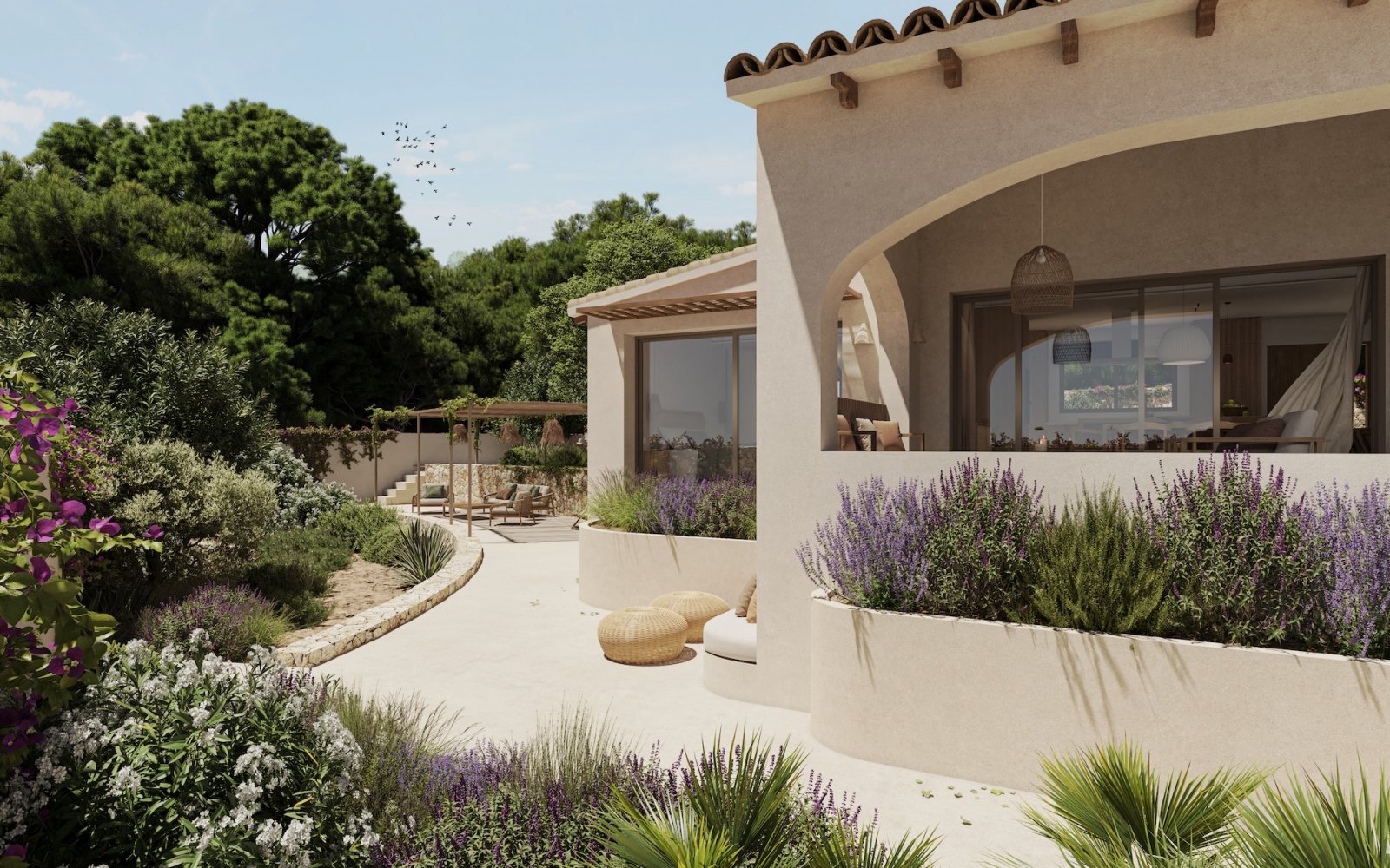 In der wunderschönen Stadt Benissa gelegen, bietet diese Villa ein einzigartiges Wohnerlebnis mit beeindruckendem Meerblick. Nur 1 km von der Küste e