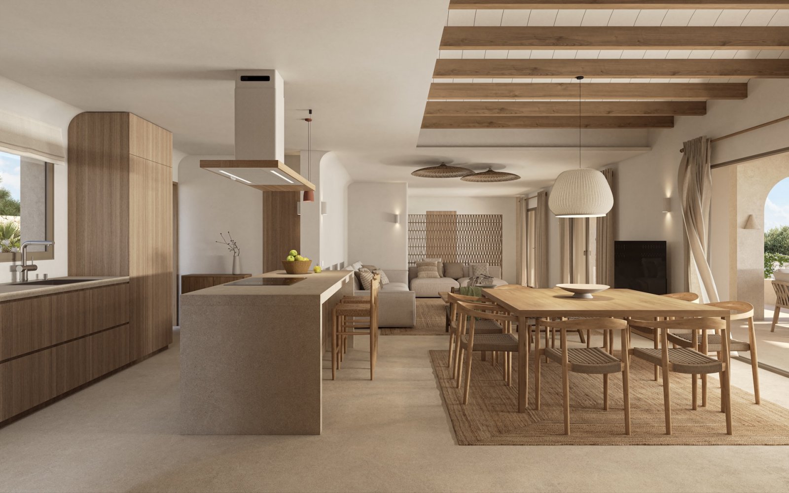 In der wunderschönen Stadt Benissa gelegen, bietet diese Villa ein einzigartiges Wohnerlebnis mit beeindruckendem Meerblick. Nur 1 km von der Küste e
