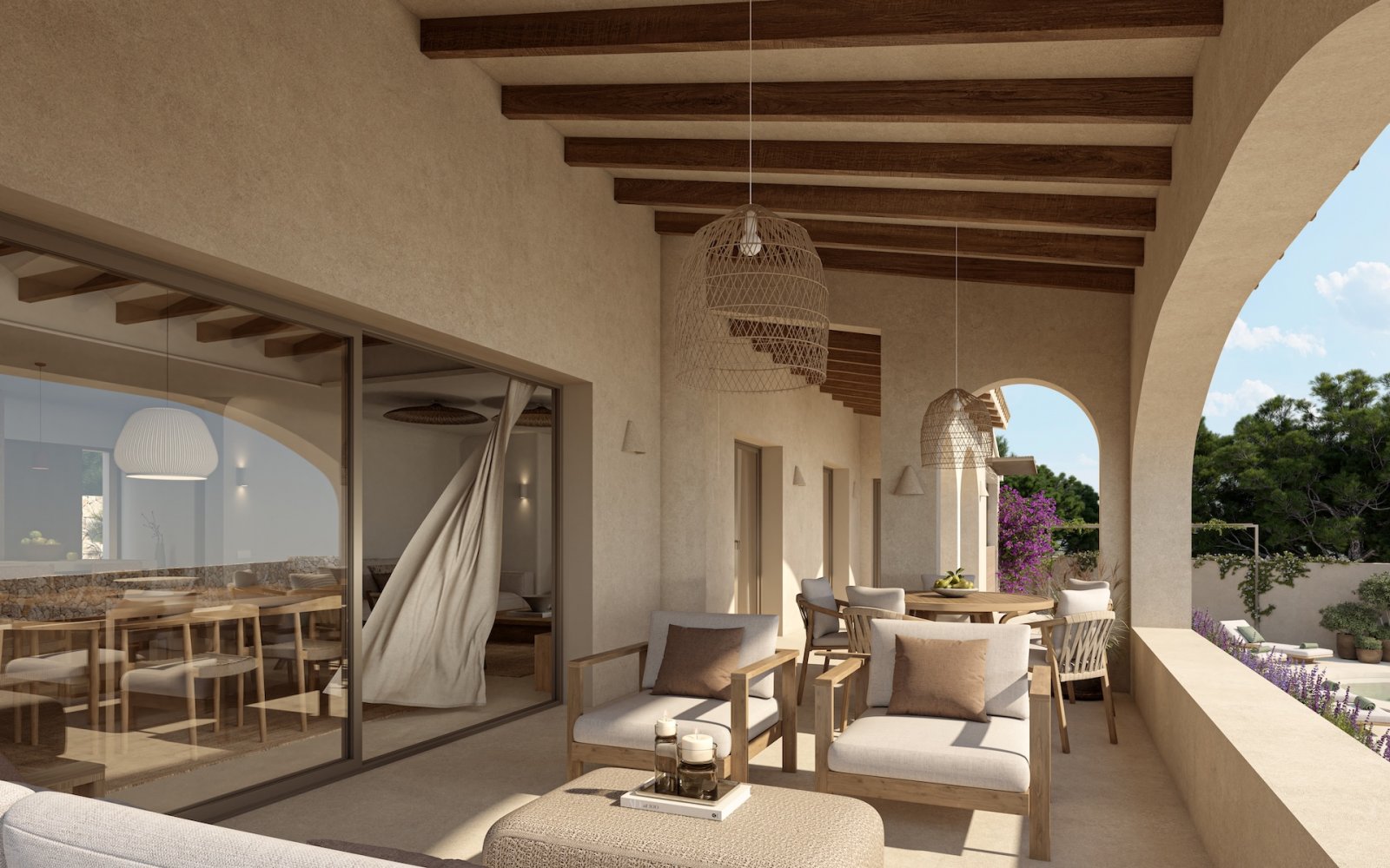 In der wunderschönen Stadt Benissa gelegen, bietet diese Villa ein einzigartiges Wohnerlebnis mit beeindruckendem Meerblick. Nur 1 km von der Küste e