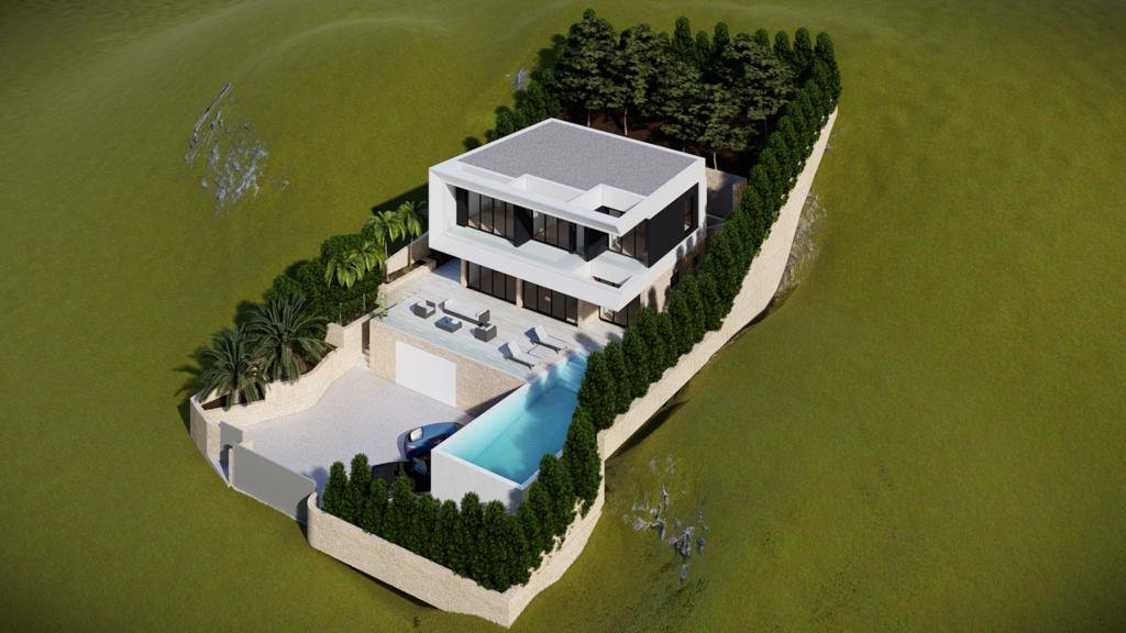 In der exklusiven Gegend von Altea gelegen, bietet diese Villa eine privilegierte Umgebung mit Meerblick. Die Immobilie befindet sich nur 3 km von de