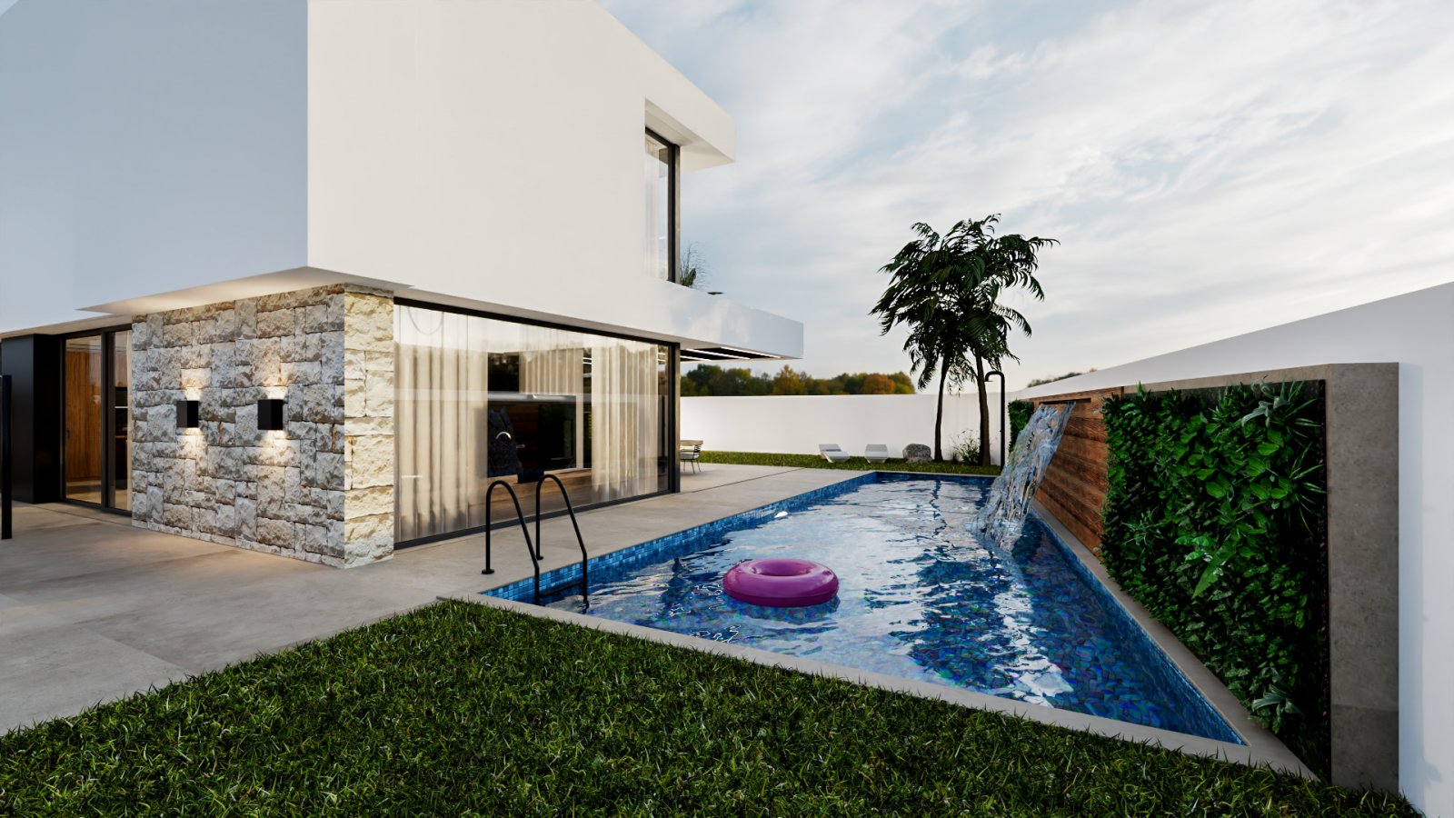 Diese exklusive Villa befindet sich in der charmanten Stadt Orihuela und bietet ein privilegiertes Wohnumfeld nur 1 km vom Meer entfernt. Entworfen f