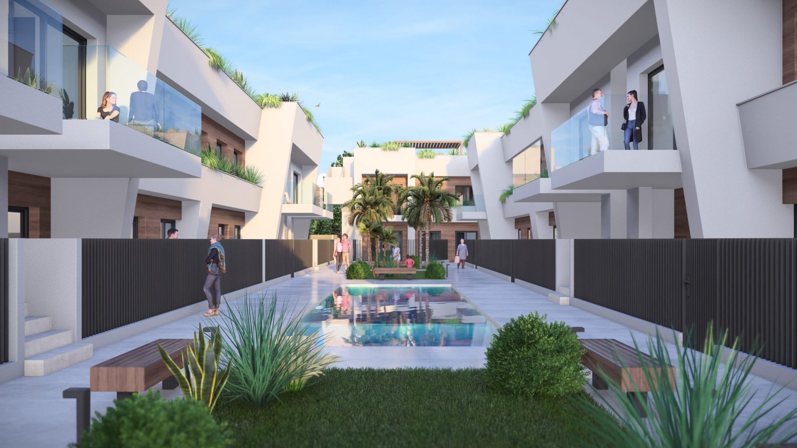 Torre Pacheco:  Im charmanten Ort Torre-Pacheco gelegen, bietet diese Wohnanlage eine Auswahl von 24 High-Bungalow- und Low-Bungalow-Wohnungen. Diese Immobilien sind 