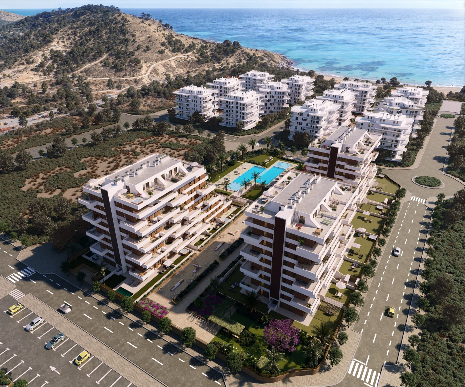 In der malerischen Stadt La Vila Joiosa gelegen, bietet diese Wohnanlage eine Vielzahl von Wohnungen, die darauf ausgelegt sind, die anspruchsvollste