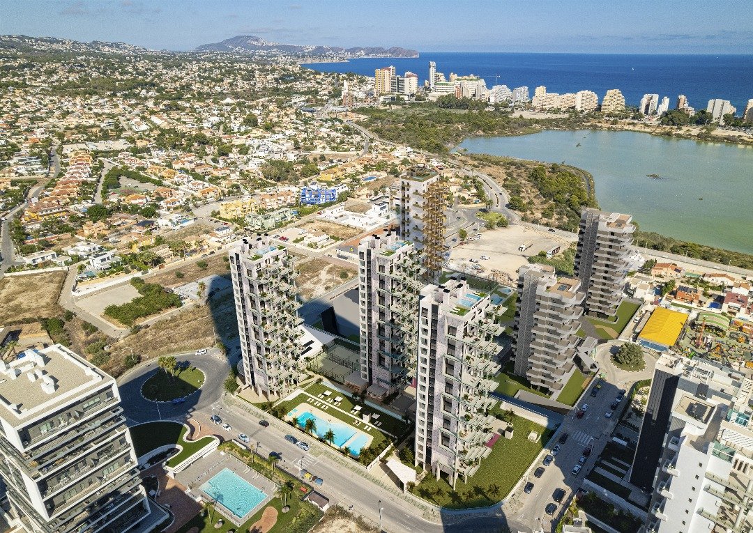 Calpe:  In der charmanten Stadt Calpe gelegen, bietet diese exklusive Wohnanlage eine Auswahl von 32 Wohnungen, darunter Apartments und Penthäuser. Entworfen 