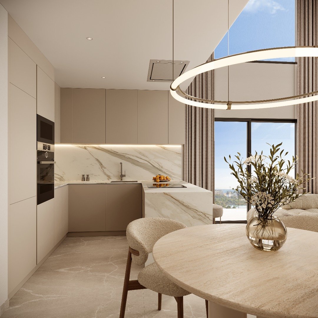  In der charmanten Stadt Calpe gelegen, bietet diese exklusive Wohnanlage eine Auswahl von 32 Wohnungen, darunter Apartments und Penthäuser. Entworfen