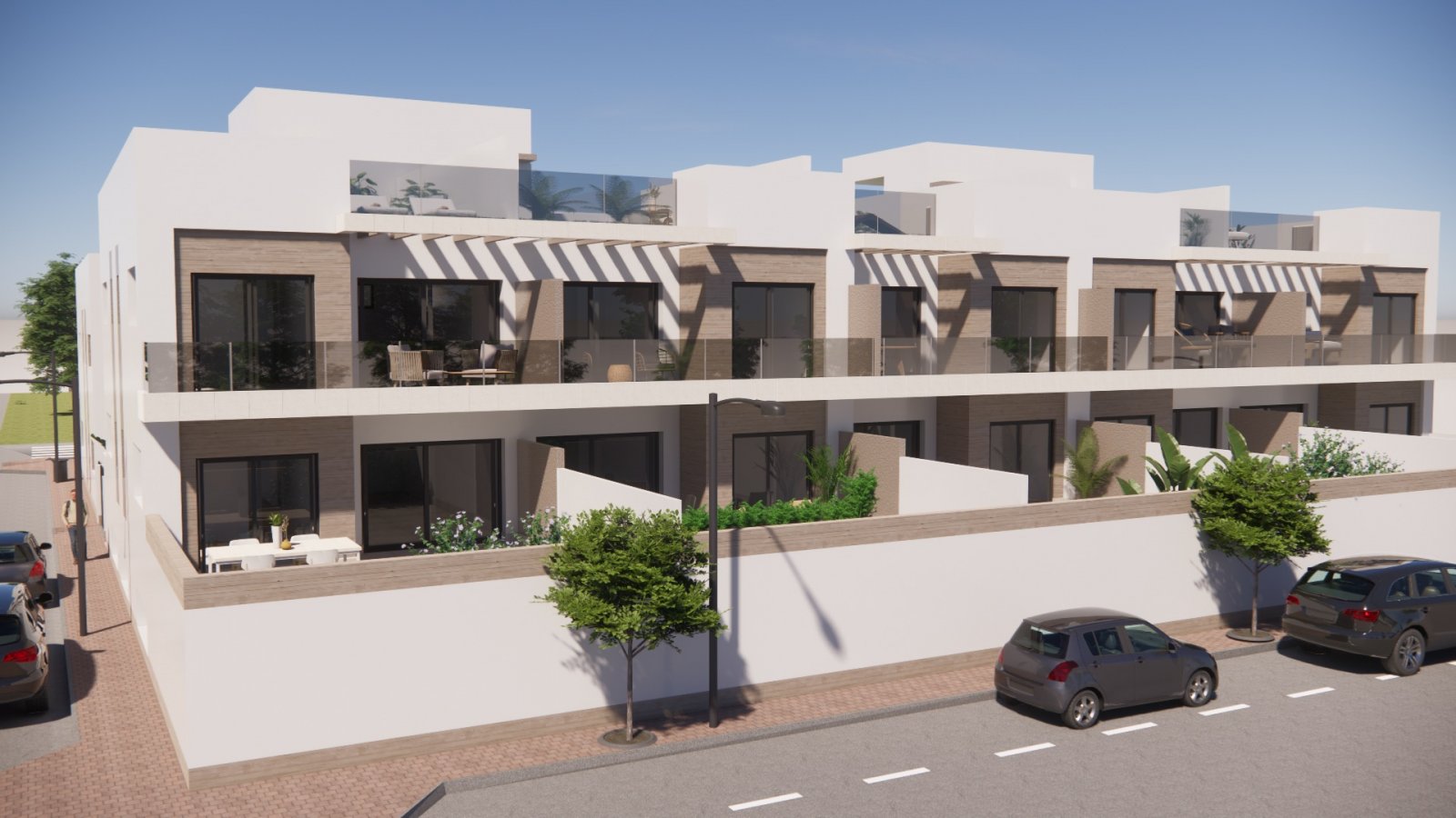 In der charmanten Stadt Rojales gelegen, bietet diese Wohnanlage eine exklusive Auswahl von 12 Bungalows. Diese Bungalows sind so gestaltet, dass sie