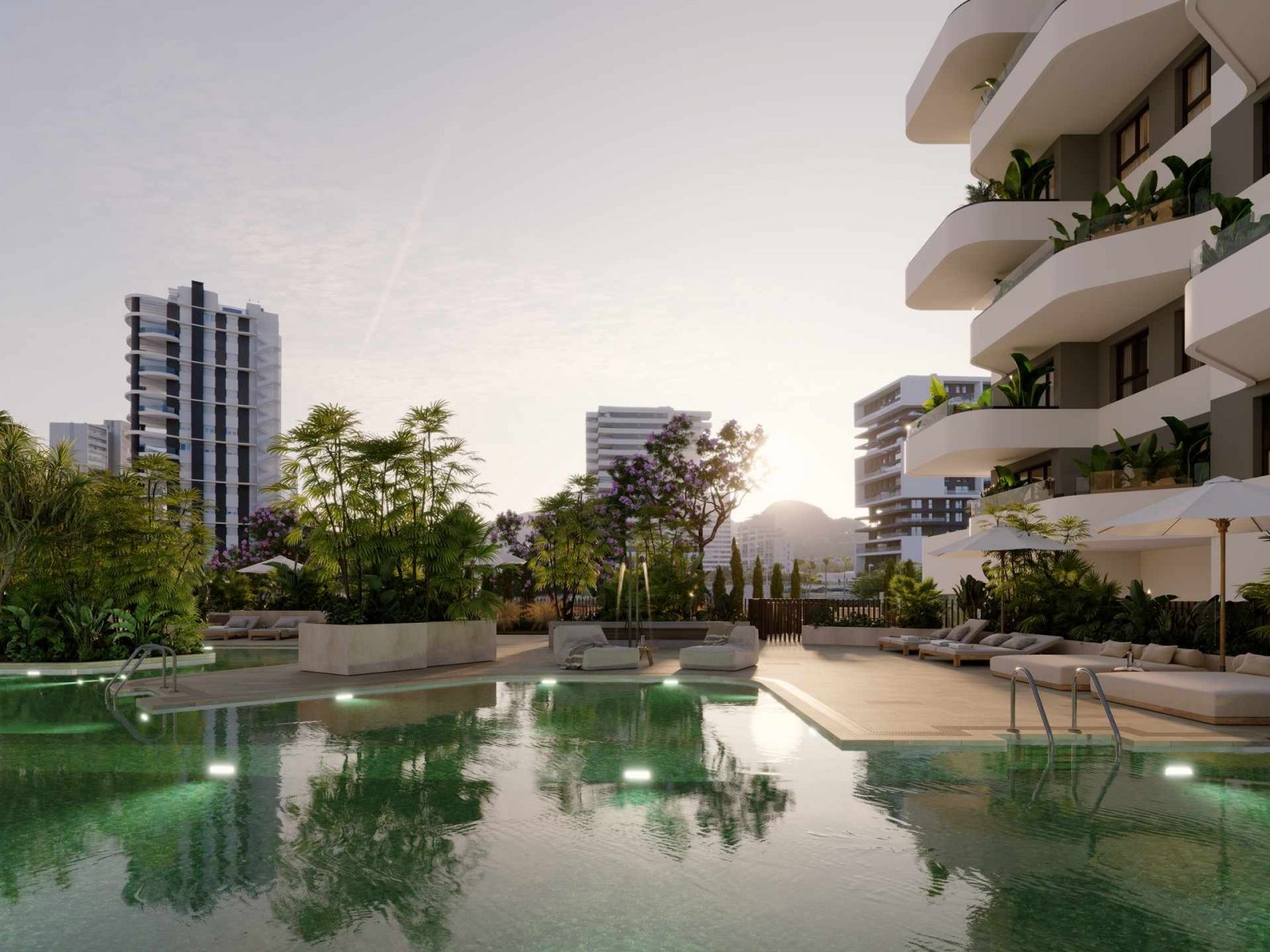 Calpe:  In der wunderschönen Stadt Calpe gelegen, bietet diese exklusive Wohnanlage eine Auswahl von 31 hochwertigen Wohnungen, darunter Apartments und Penth 
