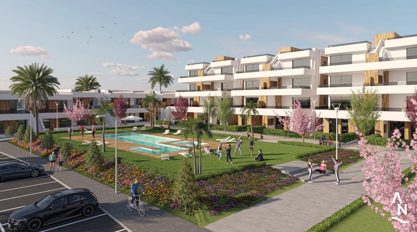 Im prestigeträchtigen Condado de Alhama gelegen, bietet diese Wohnanlage eine exklusive Auswahl von 21 Immobilien, darunter Apartments, Erdgeschosse