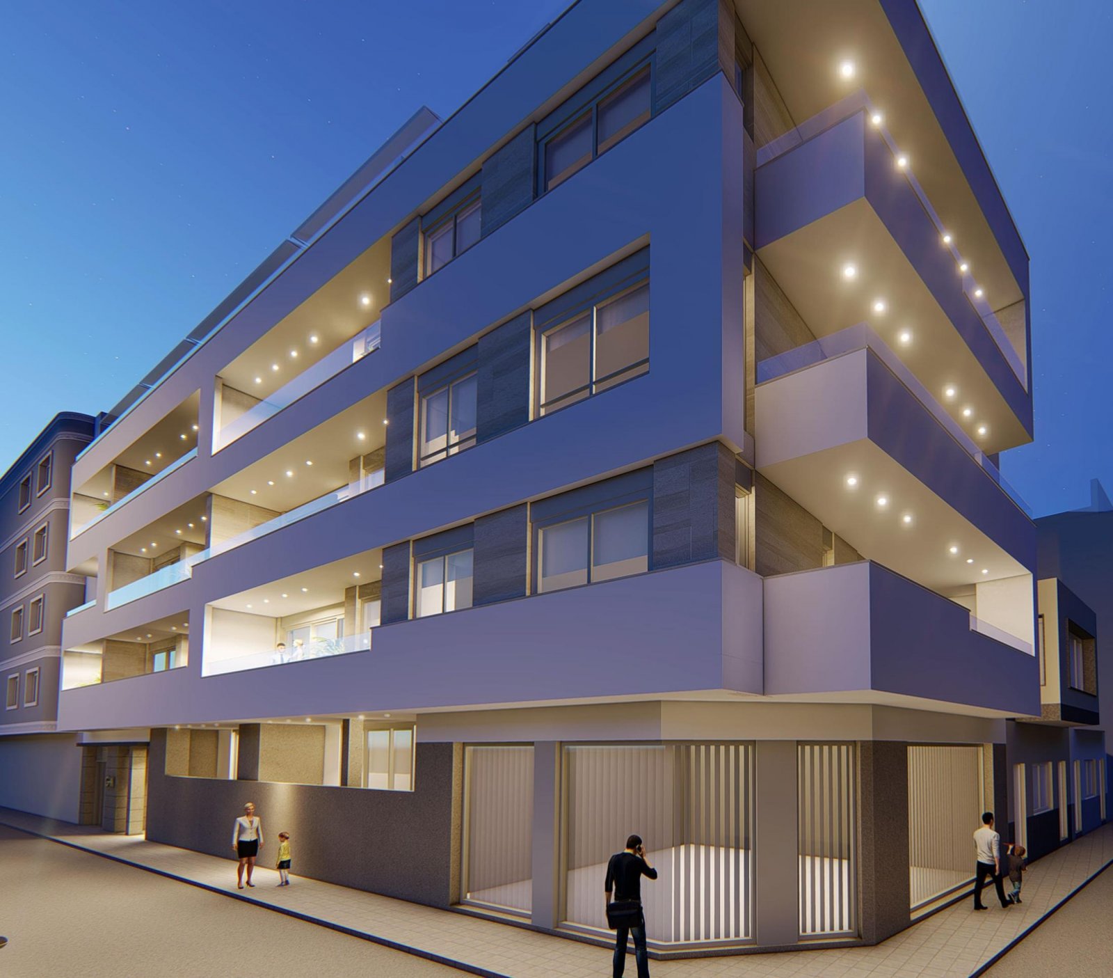 In der charmanten Stadt Torrevieja gelegen, bietet dieser Wohnkomplex eine Auswahl von 16 Immobilien, darunter Apartments, Erdgeschosse und Penthäuse