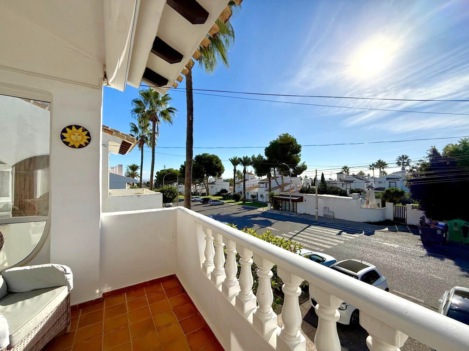   A traditional Spanish style very well maintained villa of 150 m2 including terraces,
on ground floor 3 bedrooms, of which two&amp;nbsp;wit