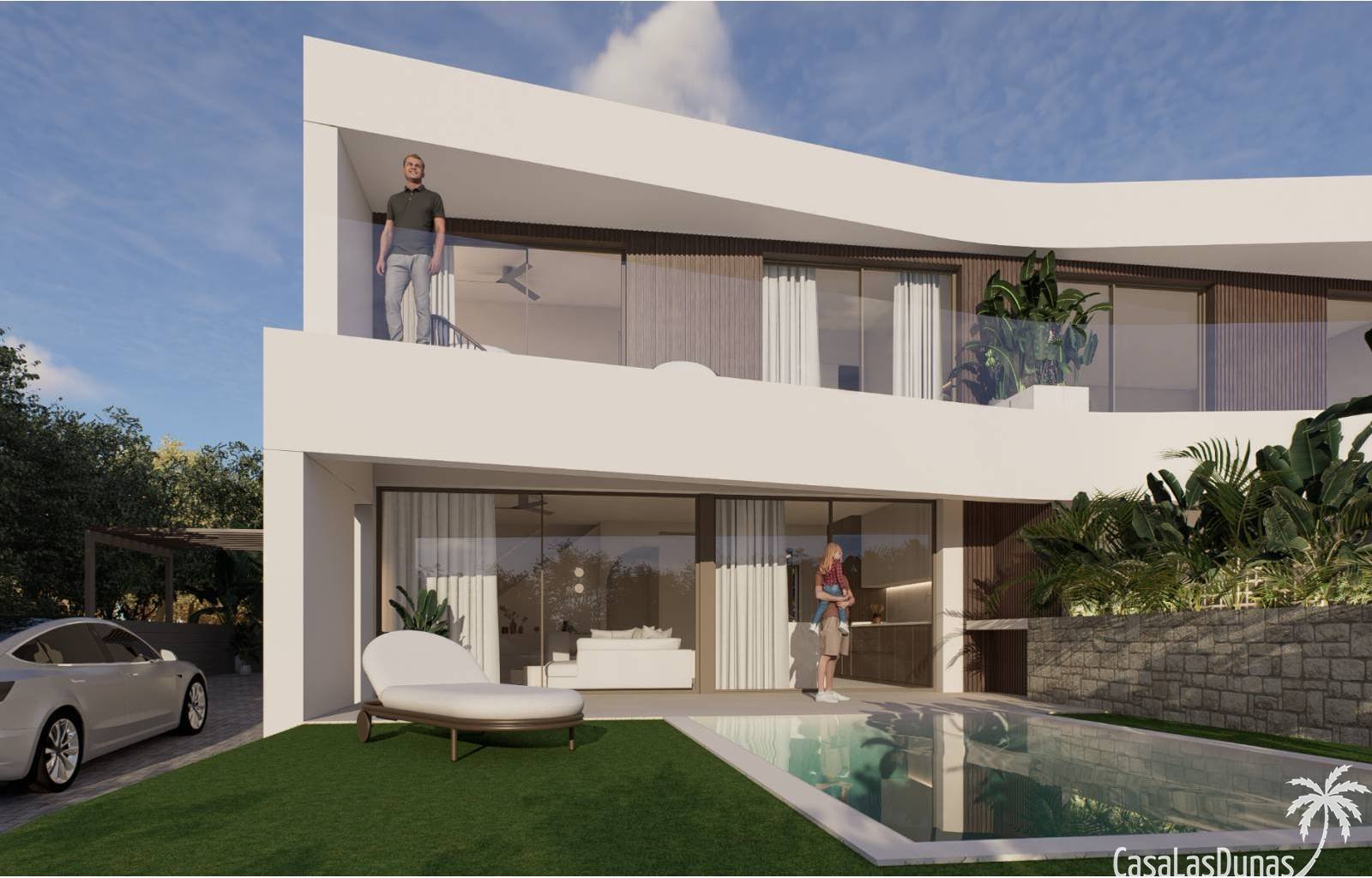 Santa Pola:  Wir bieten ein exklusives Wohnprojekt in Gran Alacant, das modernen Luxus neu definiert. Die prächtigen Villen mit 2 und 3 Schlafzimmern sind geräumi 