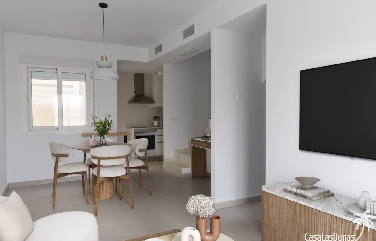 Dieses Projekt umfasst moderne Stadthäuser in Gran Alacant , die mit hochwertigen Materialien und einer intelligenten Raumaufteilung entworfen wurden