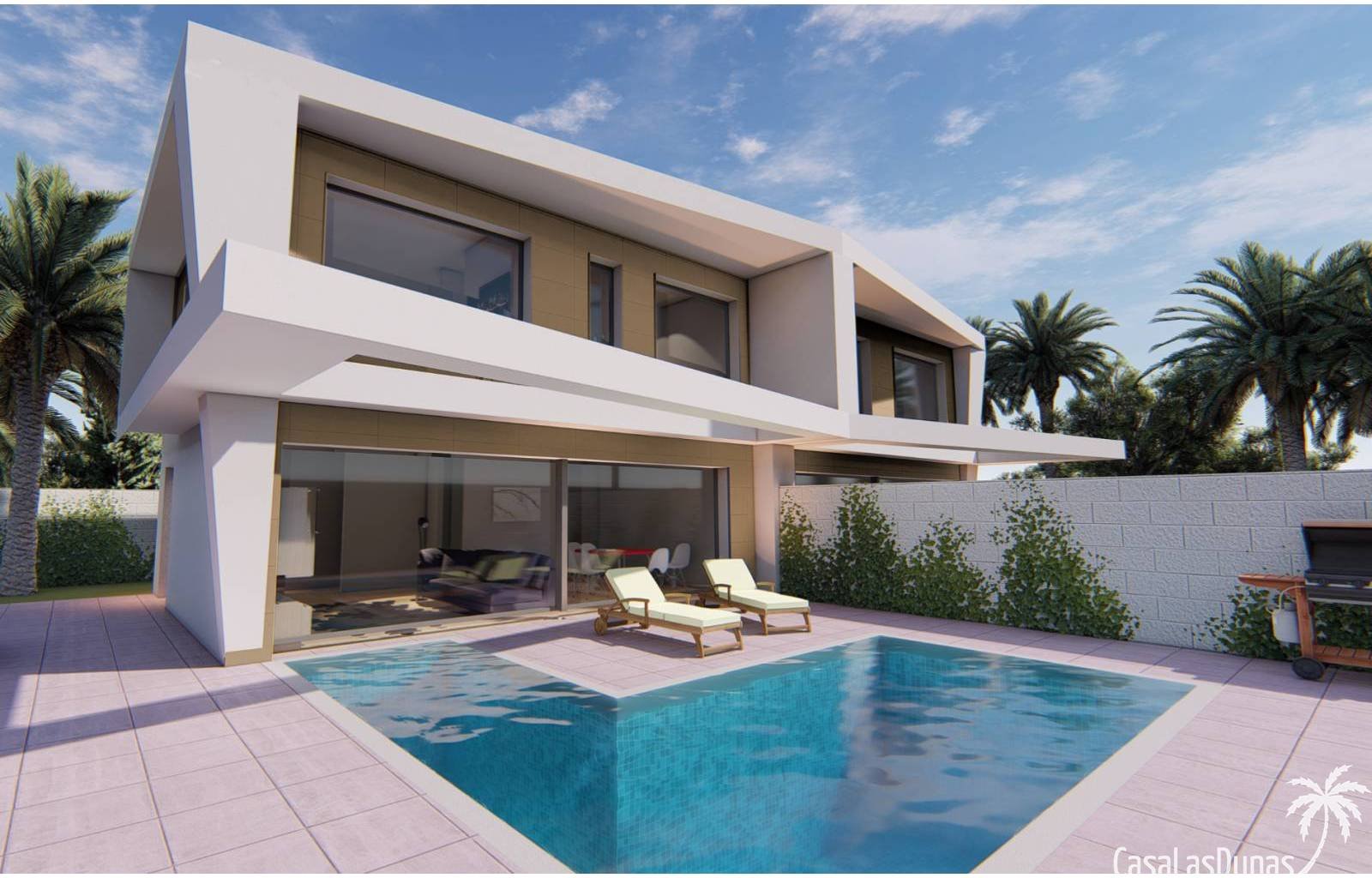 Entdecken Sie diese eleganten neuen Villen in Gran Alacant, einer begehrten Wohngegend an der Costa Blanca, wo Komfort, Ruhe und eine ideale Lage per