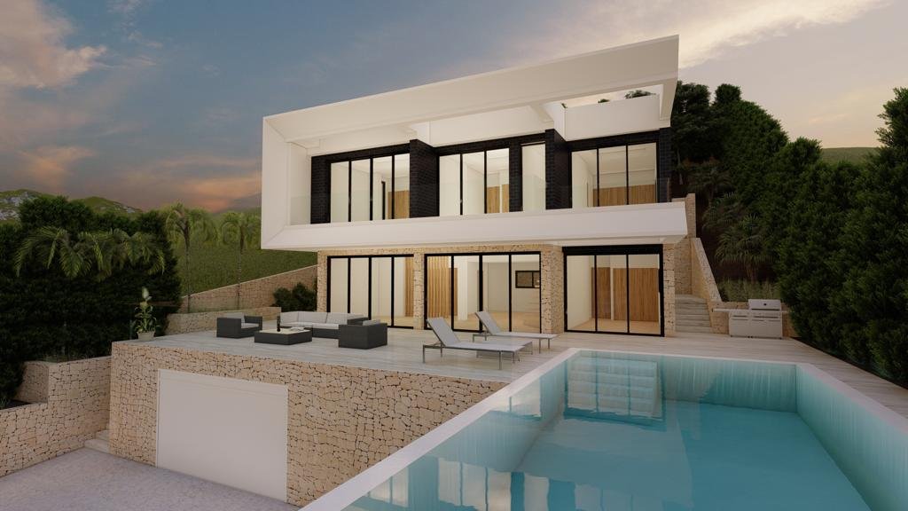 In der exklusiven Gegend von Altea gelegen, bietet diese Villa eine privilegierte Umgebung mit Meerblick. Die Immobilie befindet sich nur 3 km von de