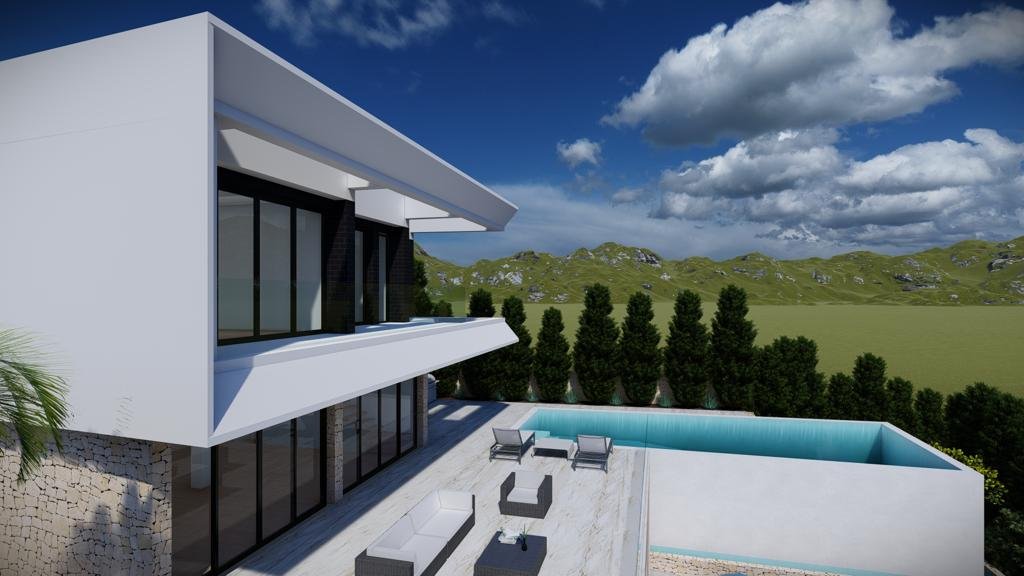 In der exklusiven Gegend von Altea gelegen, bietet diese Villa eine privilegierte Umgebung mit Meerblick. Die Immobilie befindet sich nur 3 km von de
