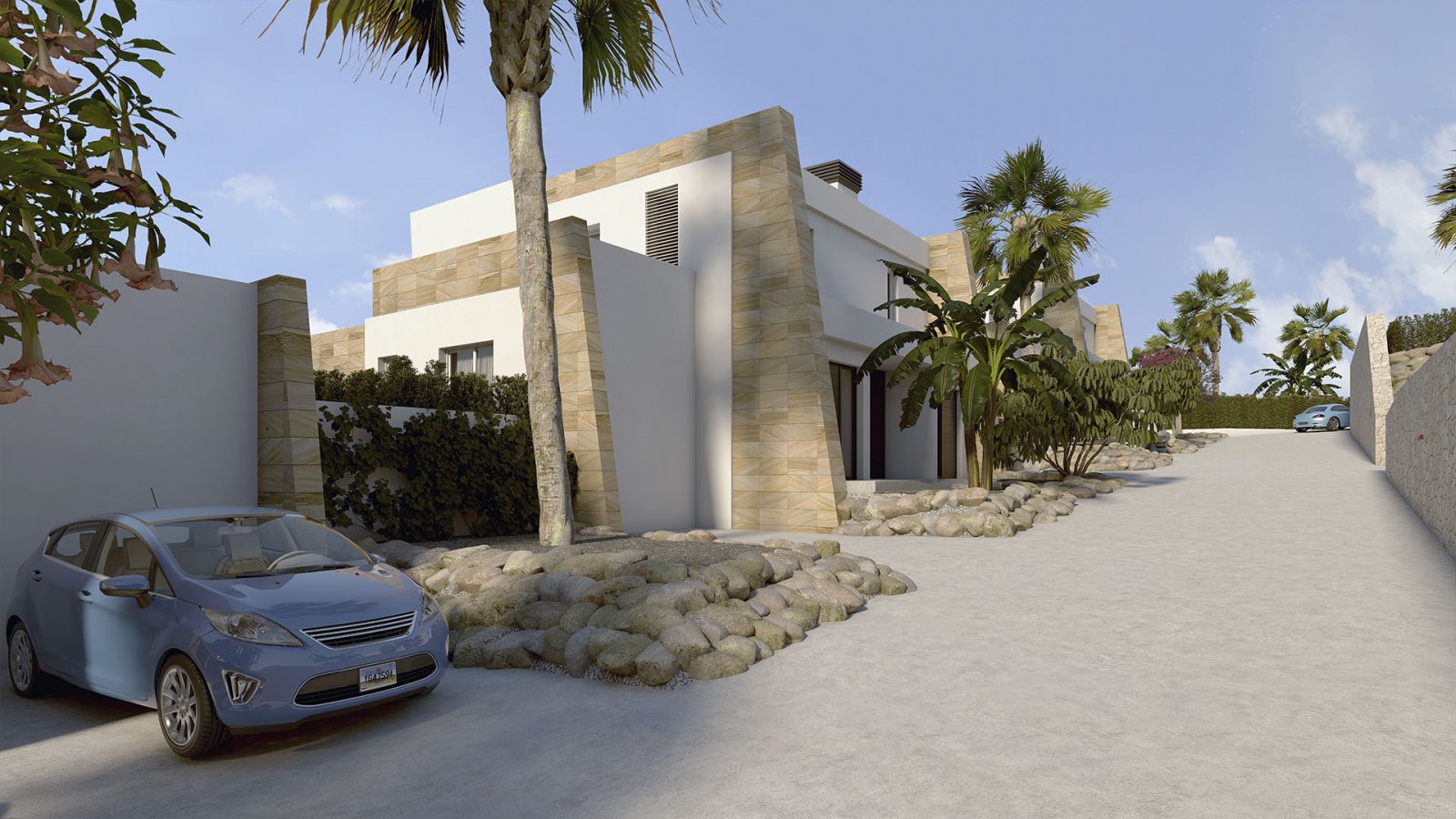 In der prestigeträchtigen Umgebung von La Finca Golf gelegen, bietet diese Wohnanlage eine exklusive Auswahl von 18 Residenzen, verteilt auf Doppelha