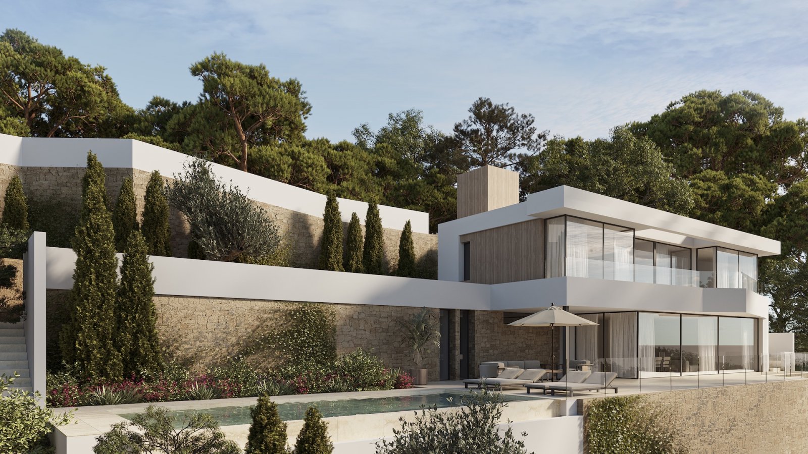 In der charmanten Stadt Calpe gelegen, bietet diese exklusive Villa ein unvergleichliches Wohnerlebnis. Mit einem modernen und eleganten architektoni