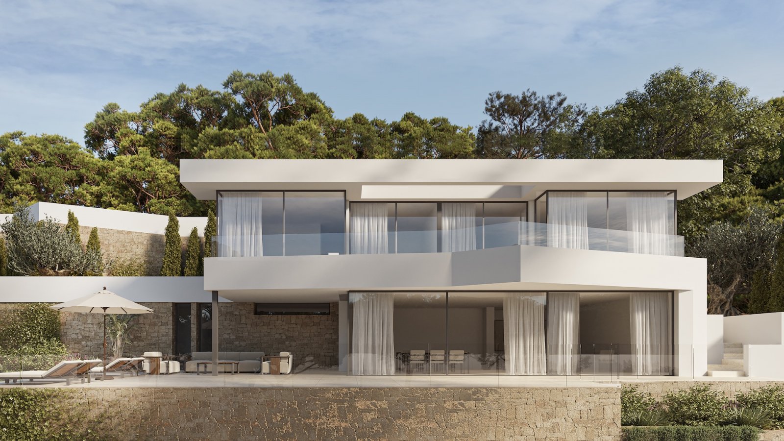 In der charmanten Stadt Calpe gelegen, bietet diese exklusive Villa ein unvergleichliches Wohnerlebnis. Mit einem modernen und eleganten architektoni