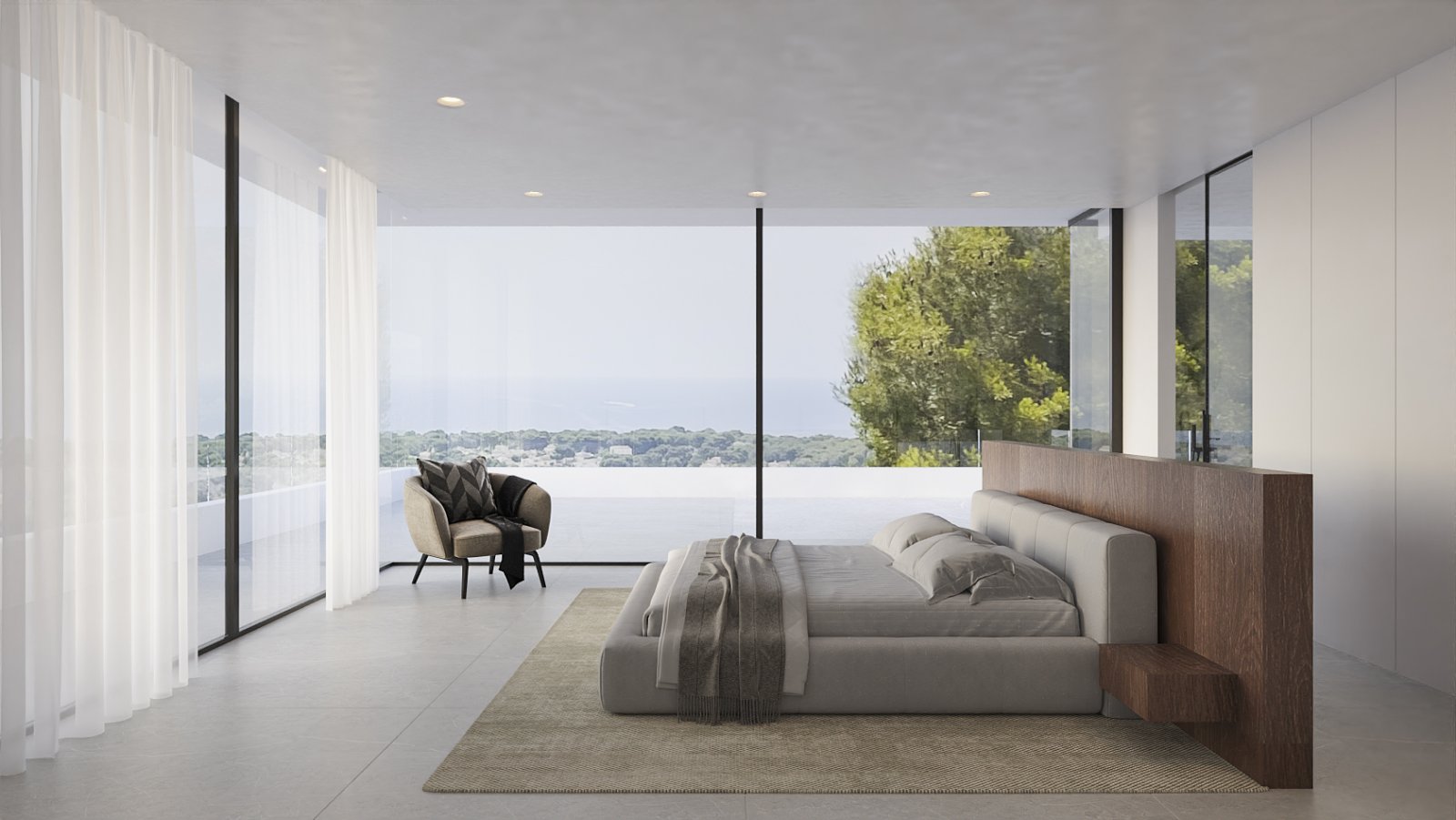 Diese Villa befindet sich in der charmanten Stadt Teulada und bietet eine privilegierte Umgebung mit Meerblick. Sie wurde für diejenigen entworfen, d