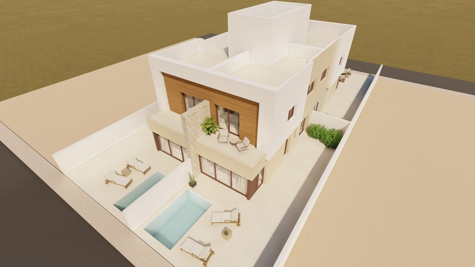  In der charmanten Stadt San Javier gelegen, bieten diese Reihenhäuser eine perfekte Kombination aus Komfort und Funktionalität. Mit insgesamt zwei ve