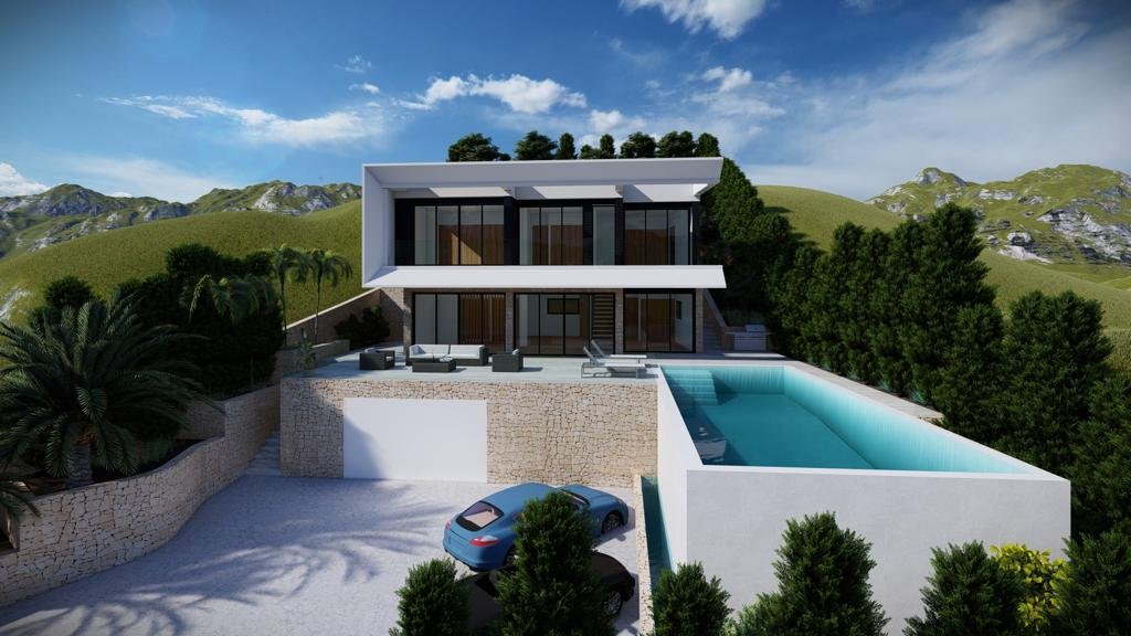 In der exklusiven Gegend von Altea gelegen, bietet diese Villa eine privilegierte Umgebung mit Meerblick. Die Immobilie befindet sich nur 3 km von de