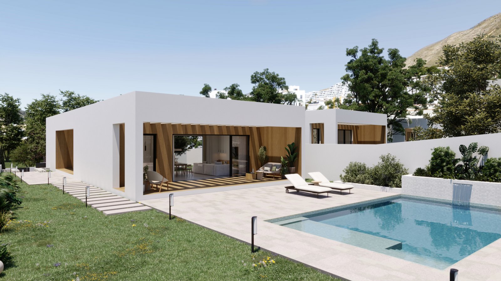 In der exklusiven Gegend von Golf Bahía gelegen, bietet dieser Wohnkomplex eine Auswahl von 6 freistehenden Häusern. Diese Immobilien zeichnen sich d