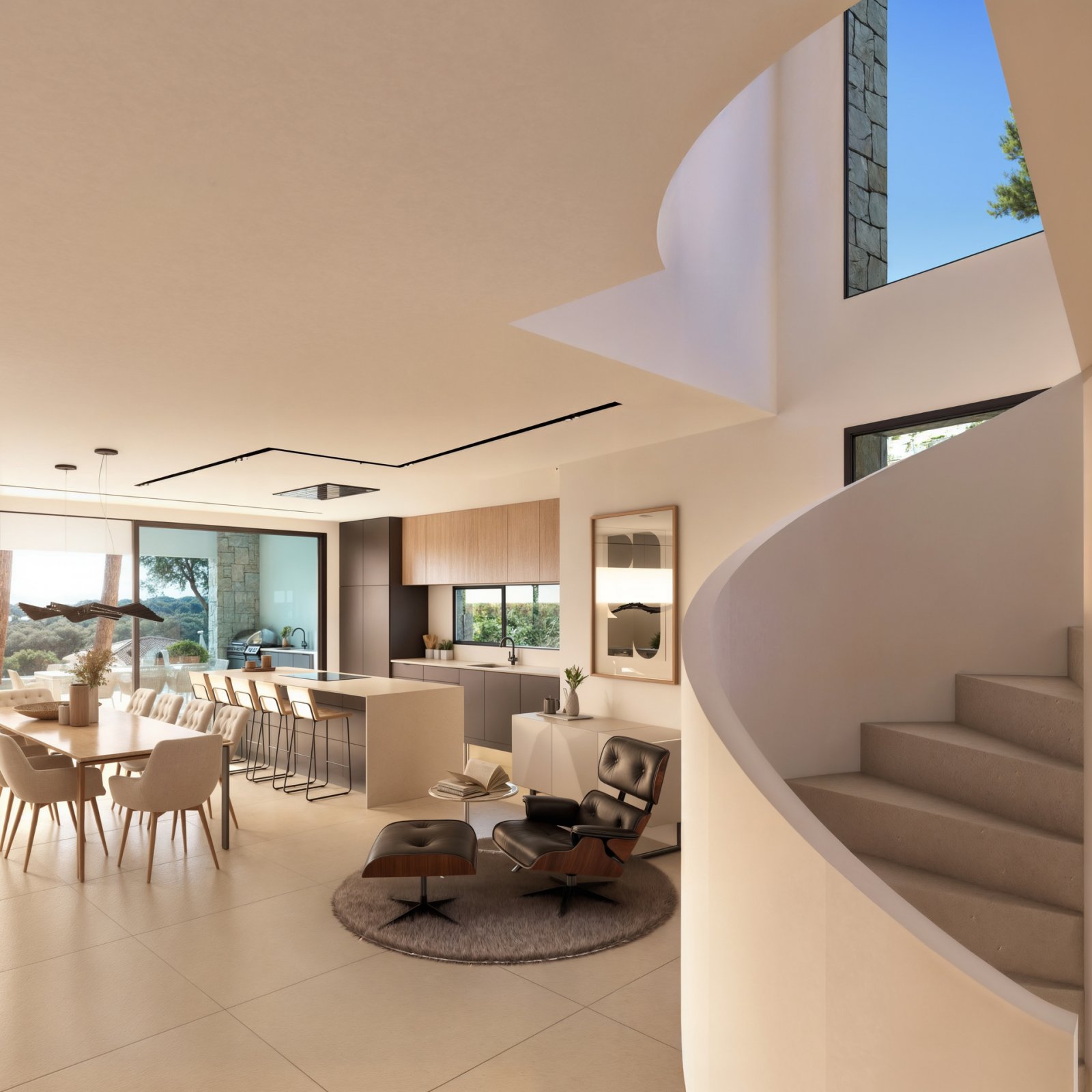 Diese exklusive Villa befindet sich in der charmanten Stadt Teulada und bietet eine privilegierte Umgebung mit Meerblick. Entworfen für diejenigen, d