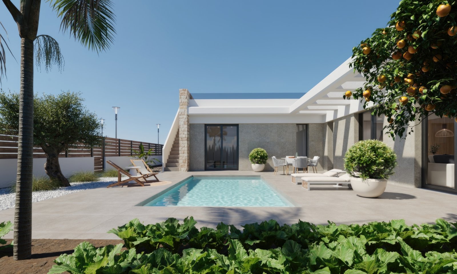 In der prestigeträchtigen Umgebung des Hacienda del Alamo Golf gelegen, bietet dieses exklusive Ensemble von 10 freistehenden Chalets eine einzigarti