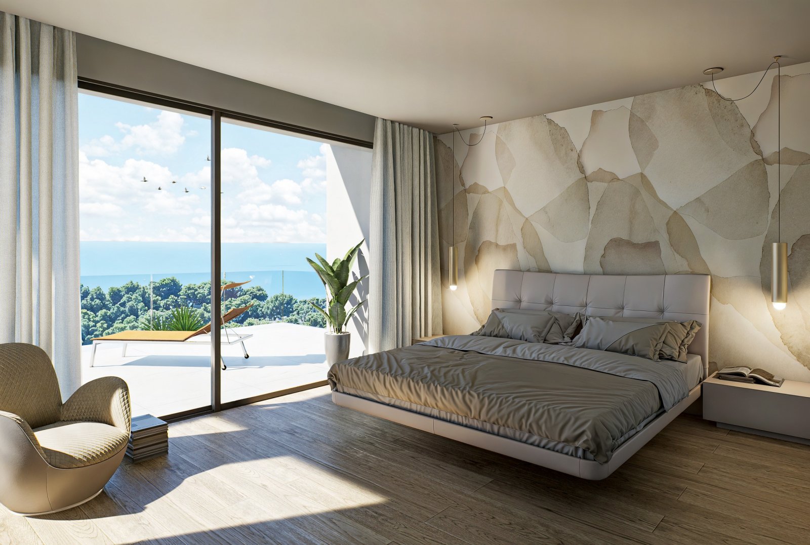 Diese Villa befindet sich in der exklusiven Gegend von Altea und bietet eine privilegierte Umgebung mit Meerblick. Die Immobilie liegt nur 3 km von d