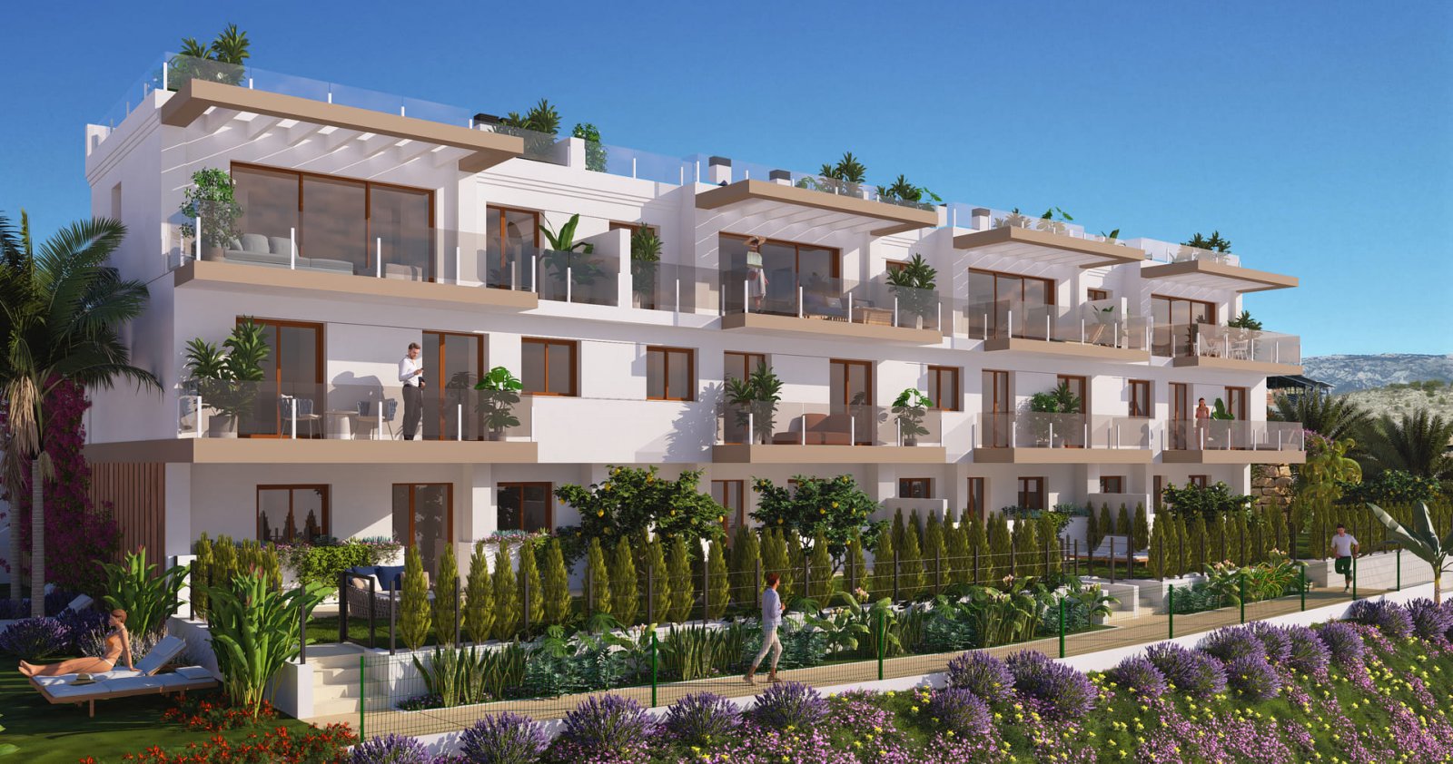 In der charmanten Stadt La Nucia gelegen, bietet diese exklusive Sammlung von 28 Immobilien eine einzigartige Wohnumgebung mit Meerblick. Das Angebot