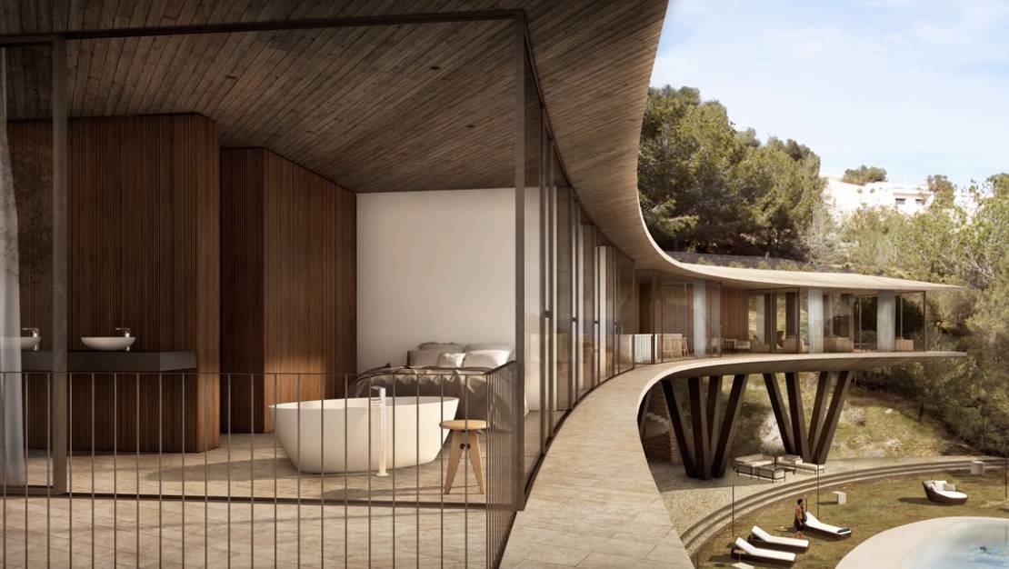 In der charmanten Stadt Benisa gelegen, bietet diese exklusive Villa eine privilegierte Umgebung mit Meerblick. Die Immobilie befindet sich nur 2,7 k