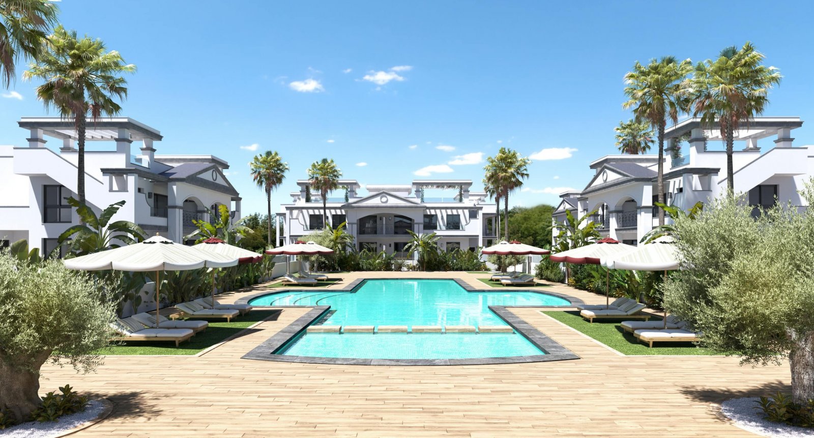 In der charmanten Stadt Ciudad Quesada gelegen, bietet diese exklusive Sammlung von 19 Bungalows eine perfekte Kombination aus Komfort und Stil. Mit