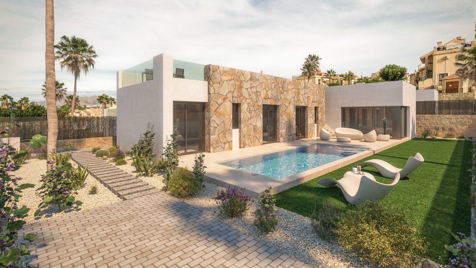 In der prestigeträchtigen Anlage von La Finca Golf gelegen, bietet diese außergewöhnliche freistehende Villa eine herausragende Kombination aus moder
