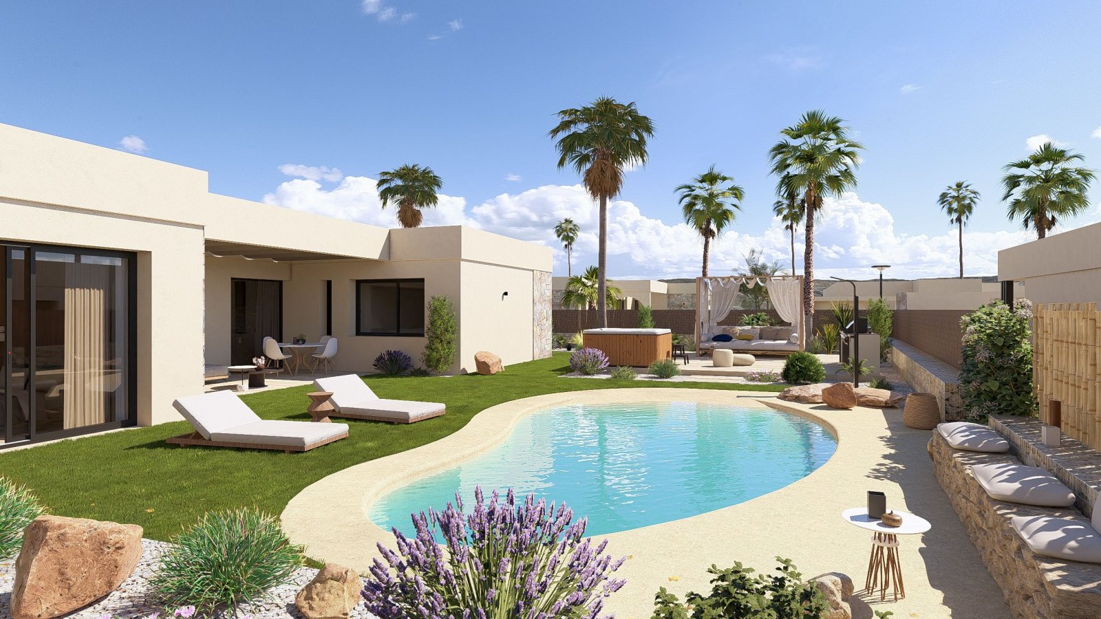 Ubicado en la encantadora región de Murcia, este exclusivo conjunto residencial ofrece una selección de 7 viviendas independientes. Cada propiedad ha