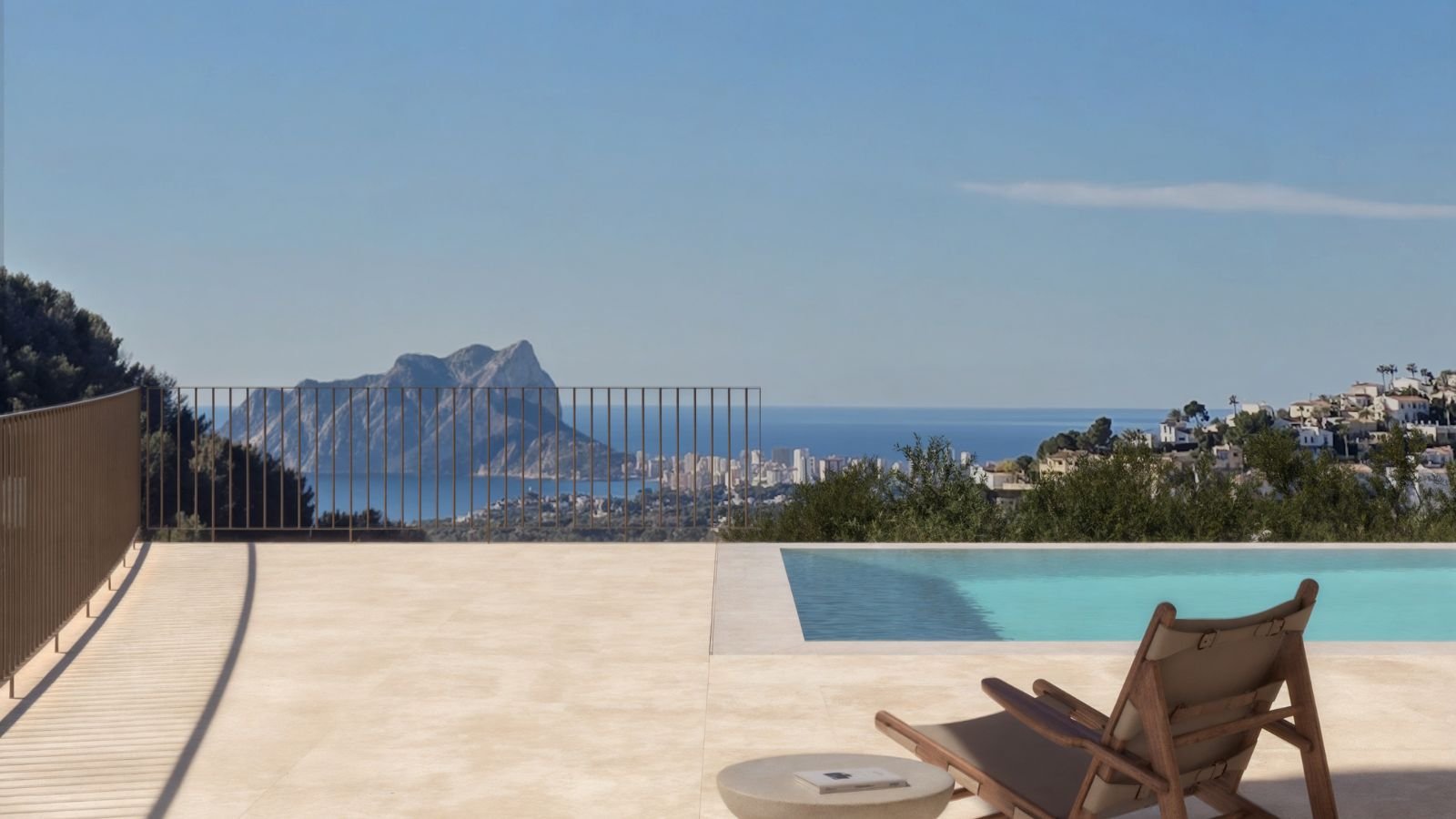 Diese exklusive Villa befindet sich in der charmanten Ortschaft Moraira und bietet eine privilegierte Umgebung mit Meerblick. Sie wurde für diejenige