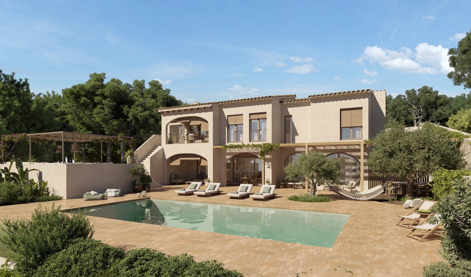 In der charmanten Stadt Benissa gelegen, bietet diese Villa ein einzigartiges Wohnerlebnis mit Meerblick. Die Immobilie befindet sich nur 1 km vom Me