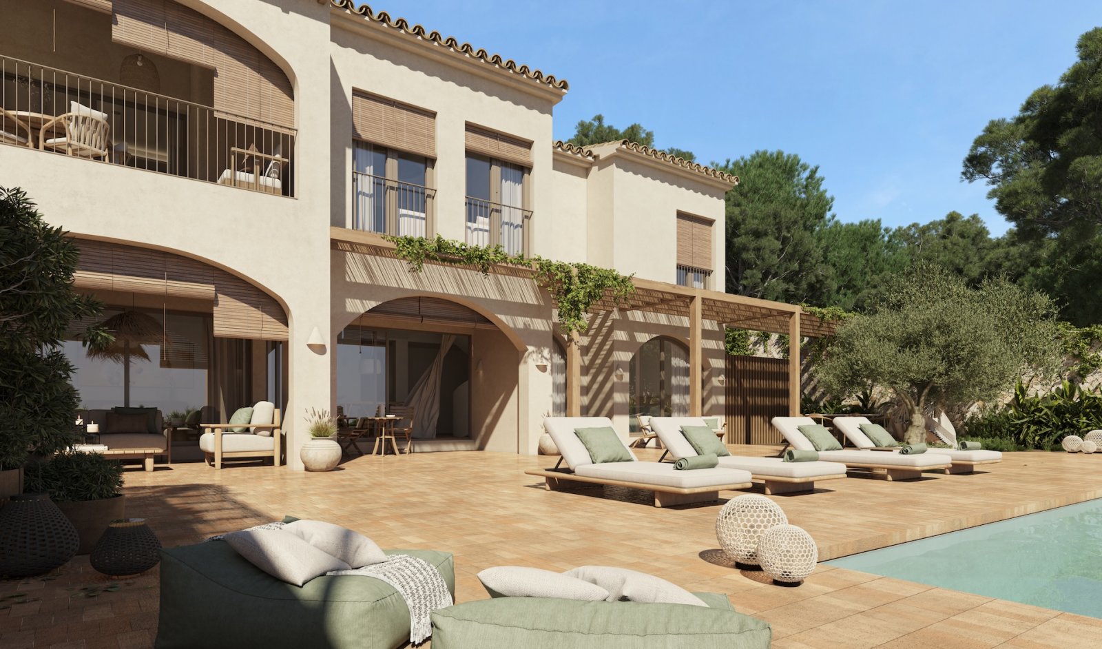 In der charmanten Stadt Benissa gelegen, bietet diese Villa ein einzigartiges Wohnerlebnis mit Meerblick. Die Immobilie befindet sich nur 1 km vom Me