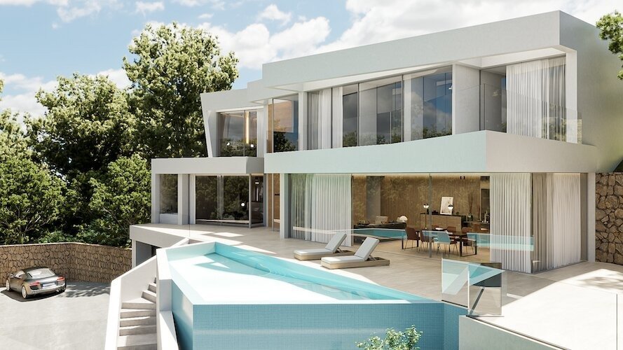 In der wunderschönen Stadt Altea gelegen, bietet diese exklusive Villa eine privilegierte Umgebung für diejenigen, die ein luxuriöses Zuhause suchen.