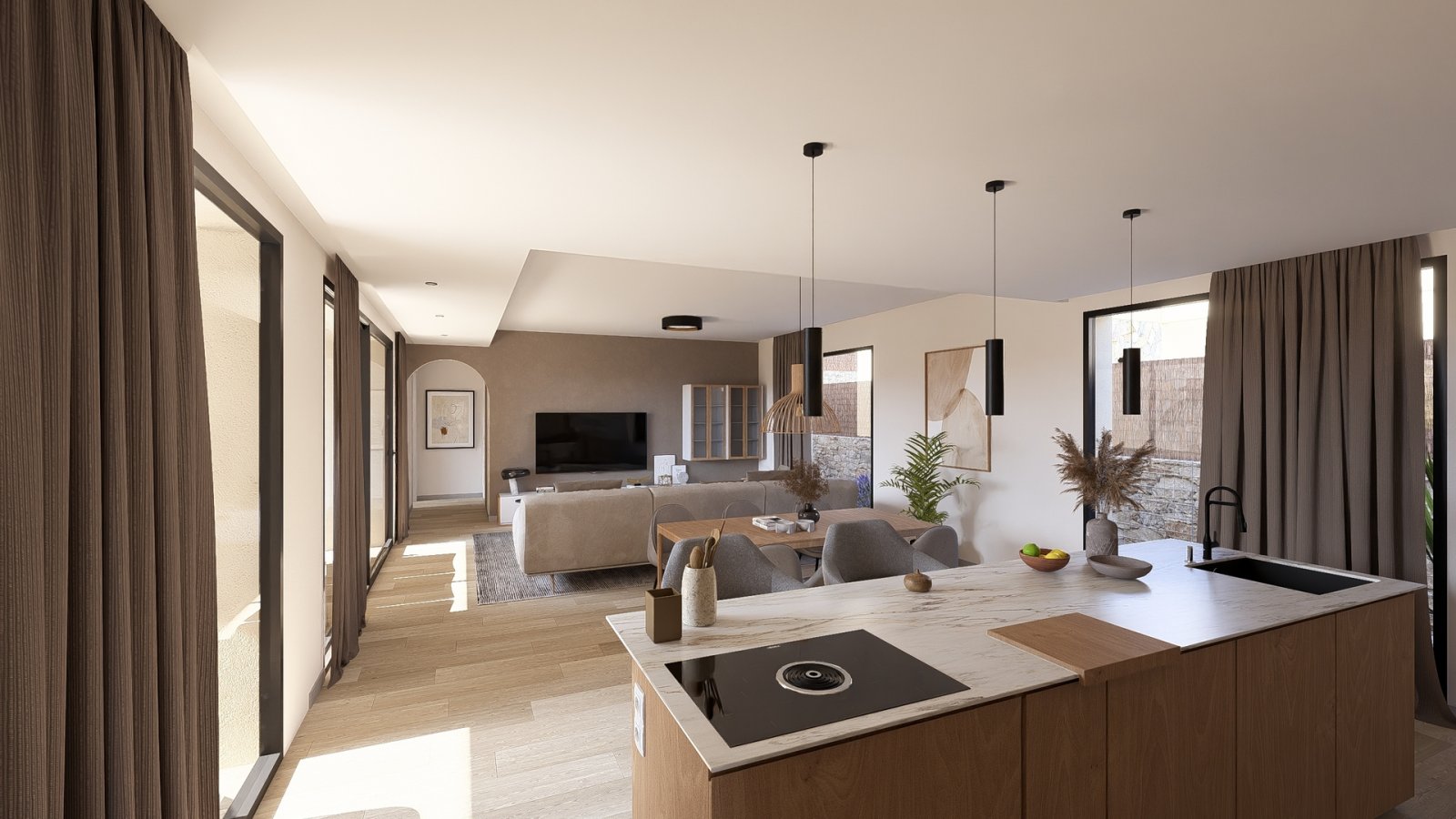 Ubicado en la encantadora región de Murcia, este exclusivo conjunto residencial ofrece una selección de 7 viviendas independientes. Cada propiedad ha