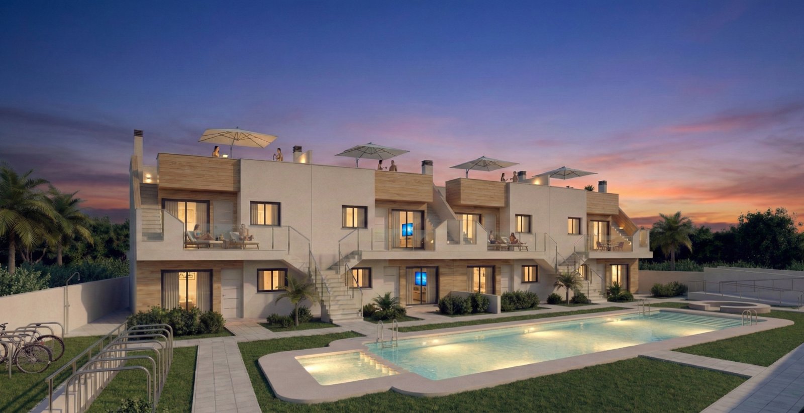 In der charmanten Stadt San Javier gelegen, bietet diese exklusive Kollektion von 16 Bungalows die perfekte Kombination aus Komfort und Stil. Entworf