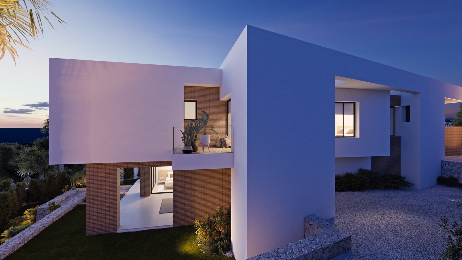  In der exklusiven Gegend von Cumbre del Sol gelegen, bietet diese Villa eine privilegierte Umgebung mit Meerblick. Die Immobilie befindet sich nur 1 