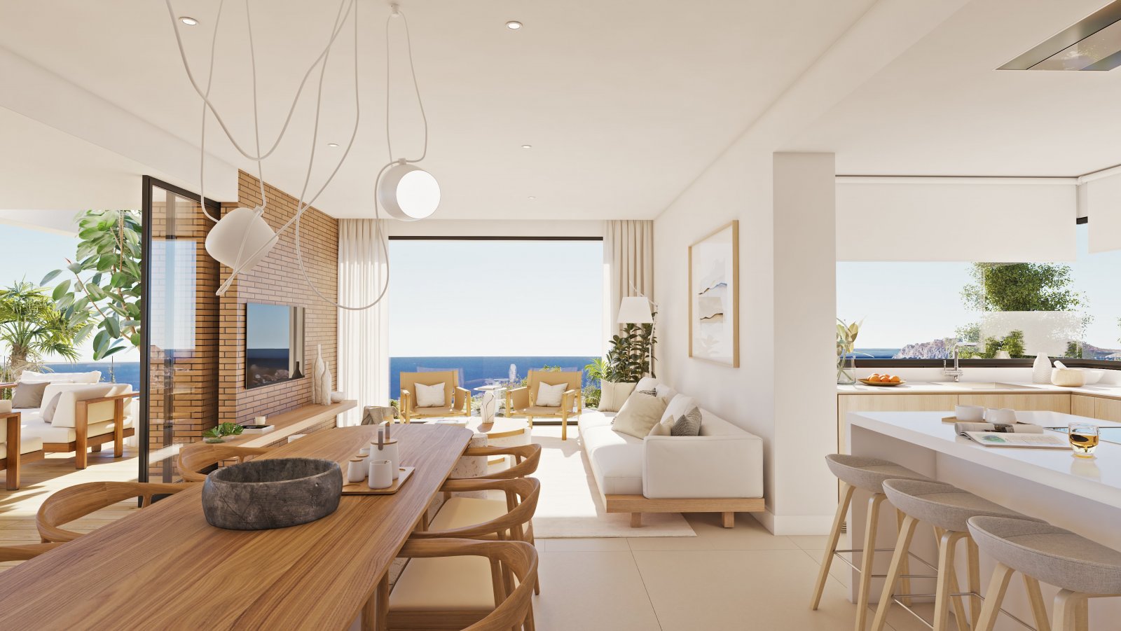  In der exklusiven Gegend von Cumbre del Sol gelegen, bietet diese Villa eine privilegierte Umgebung mit Meerblick. Die Immobilie befindet sich nur 1 