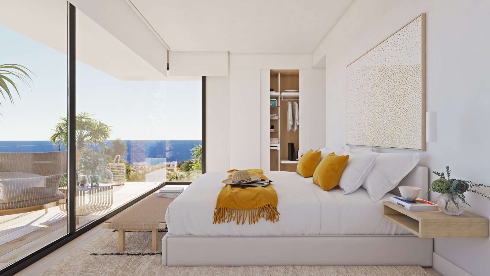  In der exklusiven Gegend von Cumbre del Sol gelegen, bietet diese Villa eine privilegierte Umgebung mit Meerblick. Die Immobilie befindet sich nur 1 